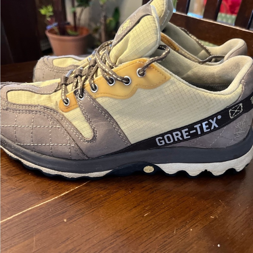 GORE-TEX Men's Beige and Gray Shoes